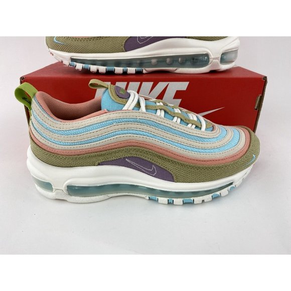 Nike Air Max 97 SE Sun Club Womens Sneakers Shoes Blue White Pink Tan DQ4126 400 - Picture 4 of 12
